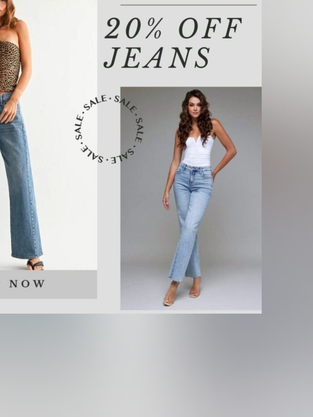 20% Price Drop On All Denim